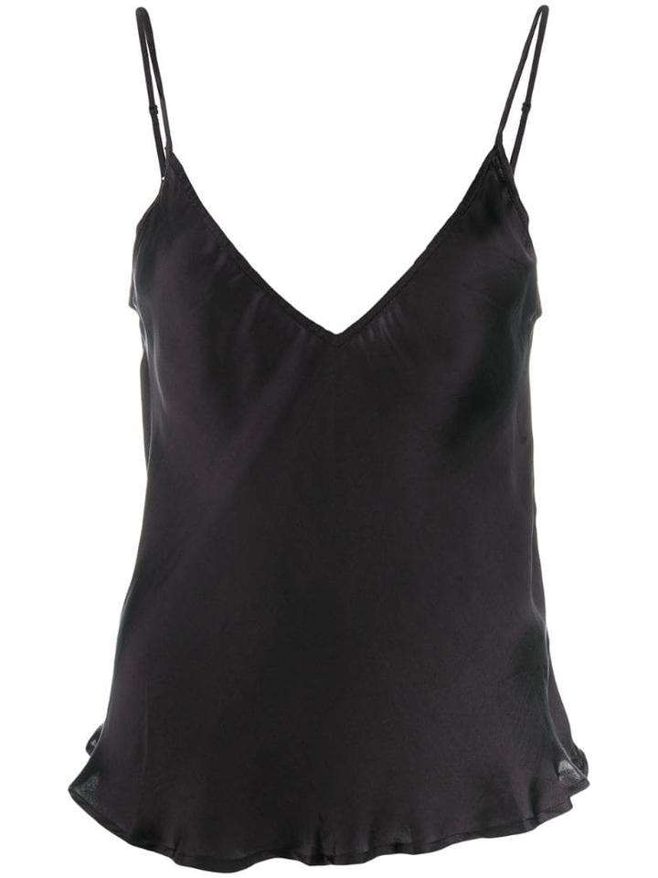 Mes Demoiselles Textured Vest Top - Black