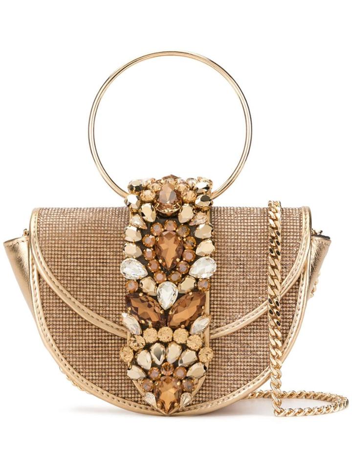 Gedebe Brigitte Crystal Topaz Bag - Gold