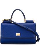 Dolce & Gabbana Small 'sicily' Crossbody Bag - Blue