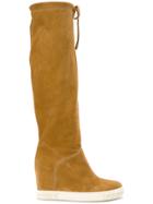 Casadei Knee-high Chaucer Boots - Brown