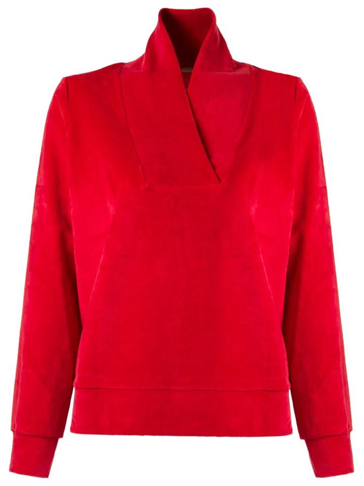 Lygia & Nanny Towel Effect Blouse - Red
