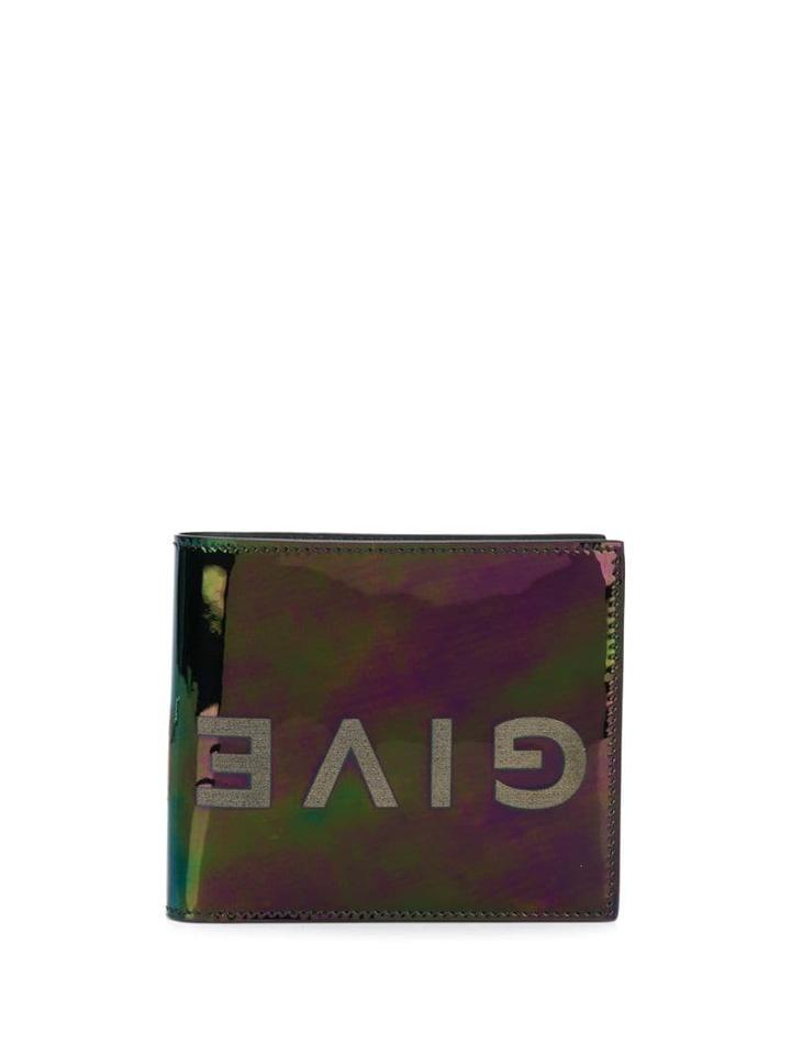 Givenchy Iridescent Bi-fold Wallet - Purple