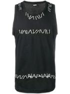 Ktz Pin Embroidery Vest - Black