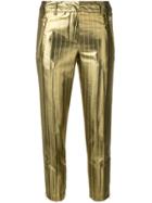 Twin-set Metallic Stripe Cropped Trousers