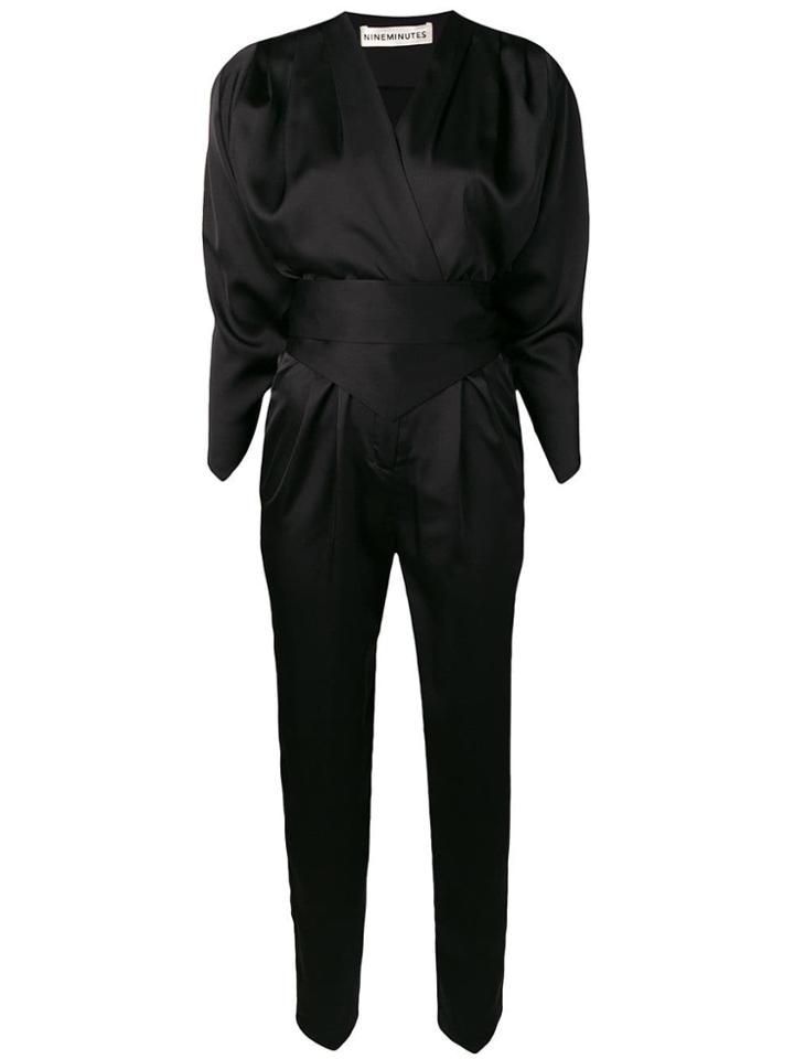 Nineminutes Wrap-around Jumpsuit - Black