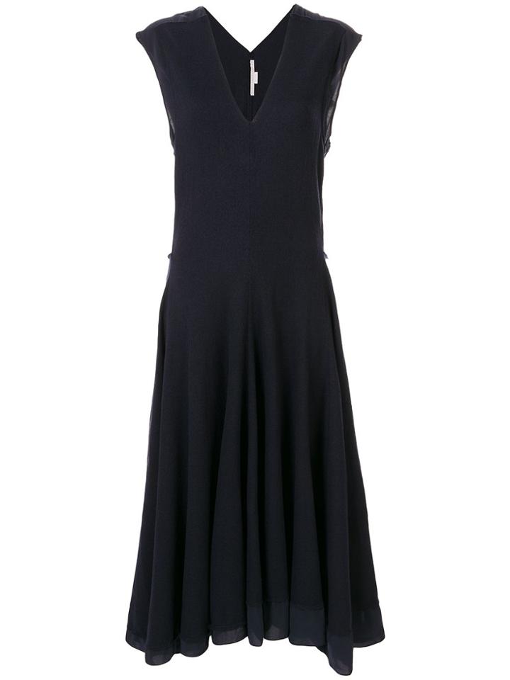 Stella Mccartney Pleated Midi Dress - Blue