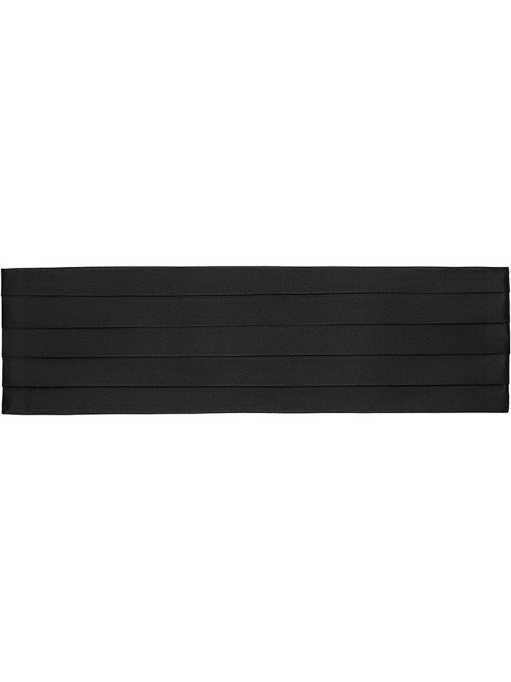 Burberry Pleated Silk Cummerbund - Black