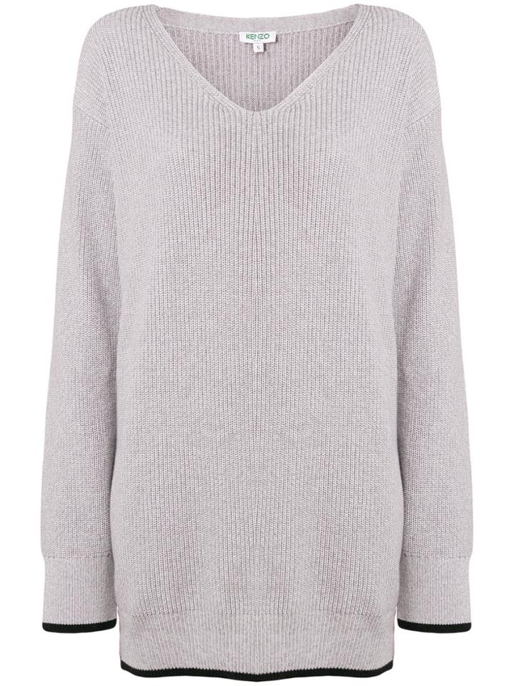 Kenzo Long-line Jumper - Grey