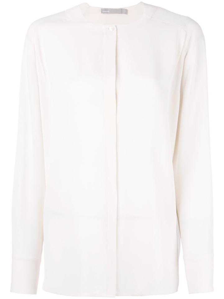Vince Band Collar Shirt - Nude & Neutrals