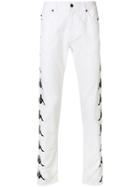 Paura Danilo Paura X Kappa Logo Stripe Jeans - White