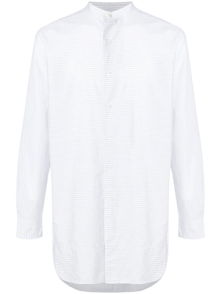 Kent & Curwen Long-sleeve Striped Shirt - Blue
