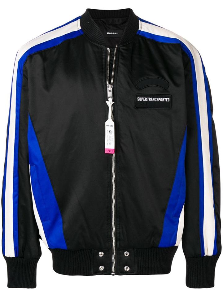 Diesel Motor Bomber Jacket - Black
