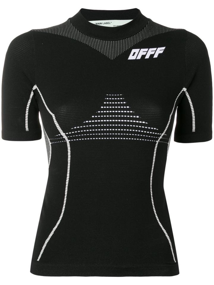 Off-white Athletic Short Sleeve T-shirt - Black