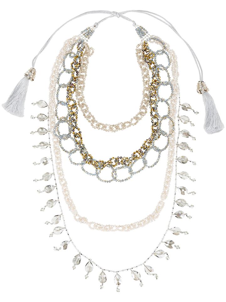 Night Market Tassel & Chain Necklace - Multicolour