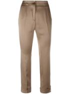 Etro Cropped Pants, Women's, Size: 40, Nude/neutrals, Acetate/viscose