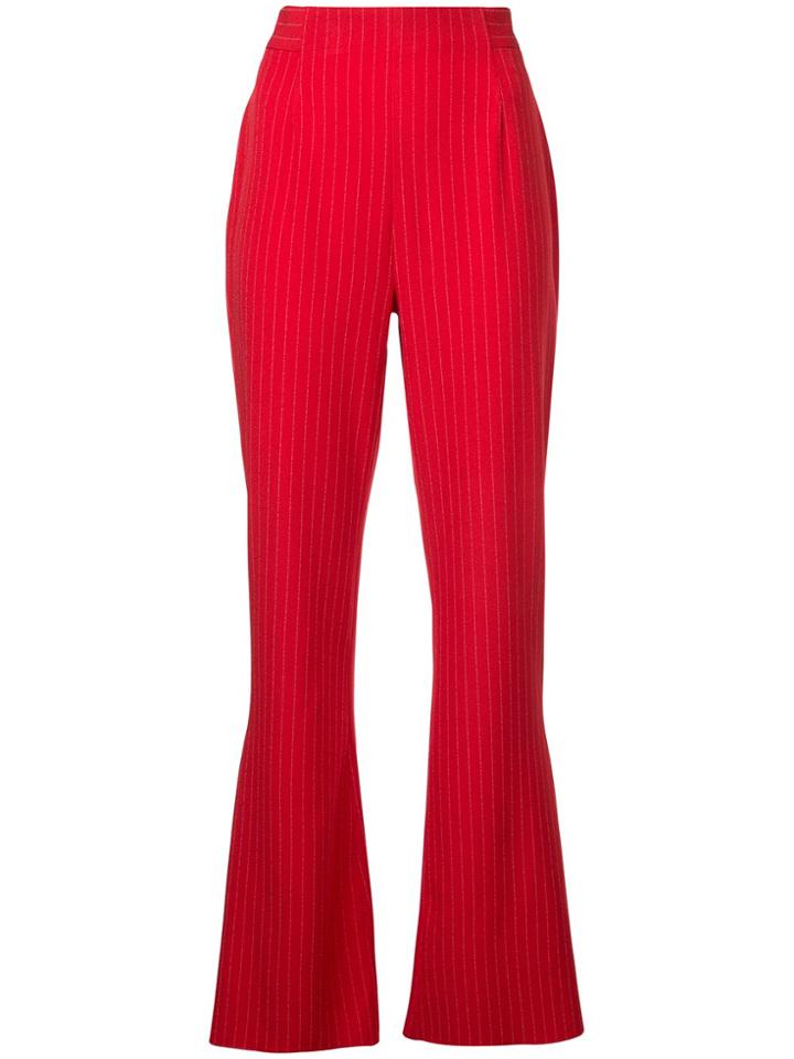 C/meo Striped Trousers - Red