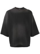 Msgm - Three-quarters Sleeve Sweatshirt - Men - Cotton - L, Black, Cotton