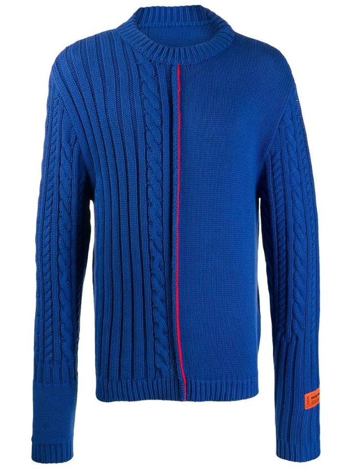Heron Preston Cable-knit Jumper - Blue