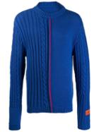 Heron Preston Cable-knit Jumper - Blue