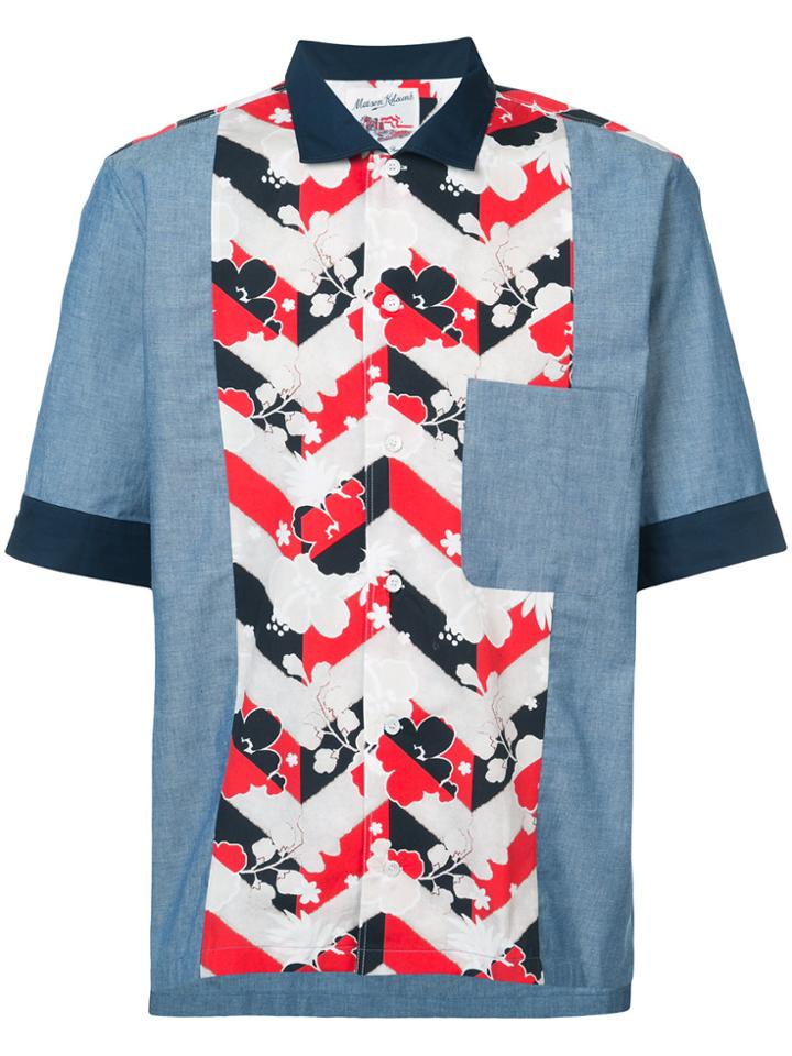 Maison Kitsuné Venice Patch Shirt - Blue