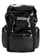 Adidas By Stella Mcmartney Laminated Finish Backpack - Black