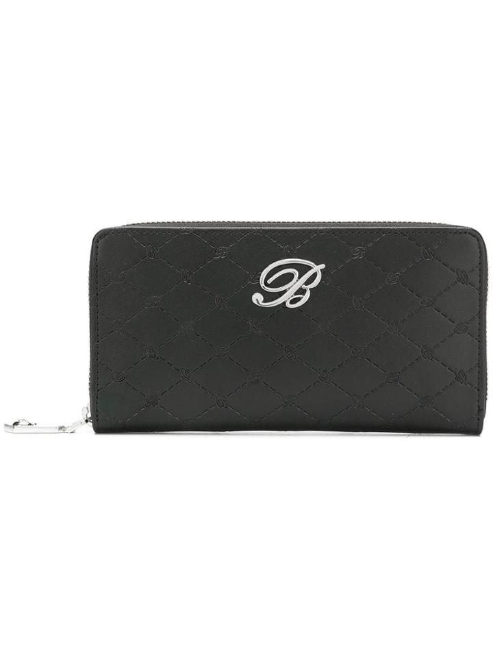 Blumarine Long Size Wallet/zipper Peggy - Black