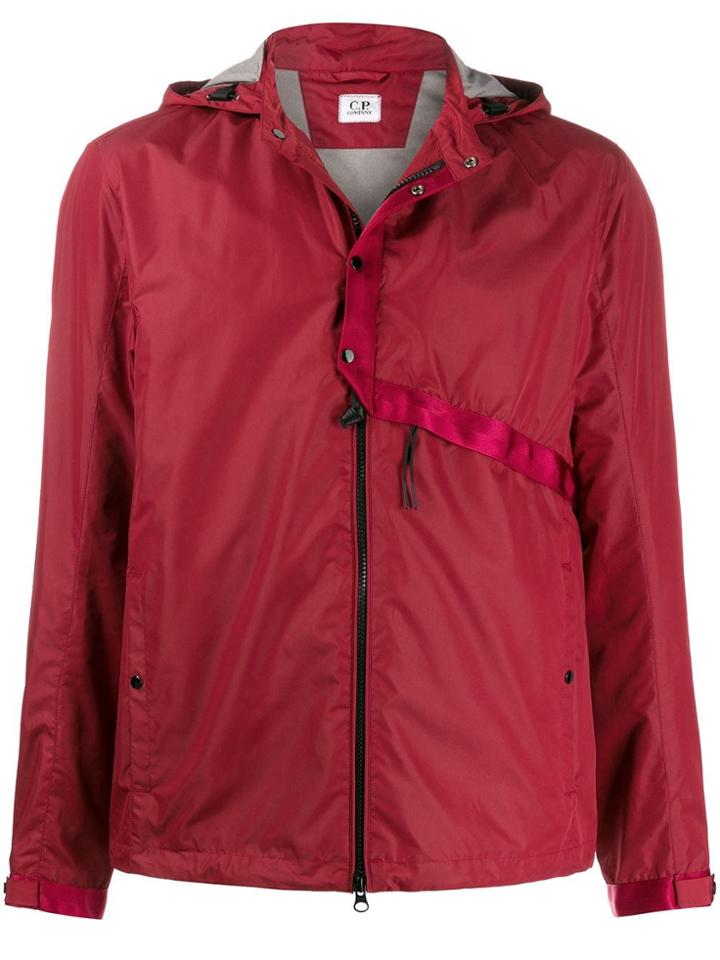 Cp Company Micro-m Hooded Windbreaker - Red