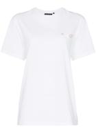 Blindness Pearl Detail Cotton T-shirt - White