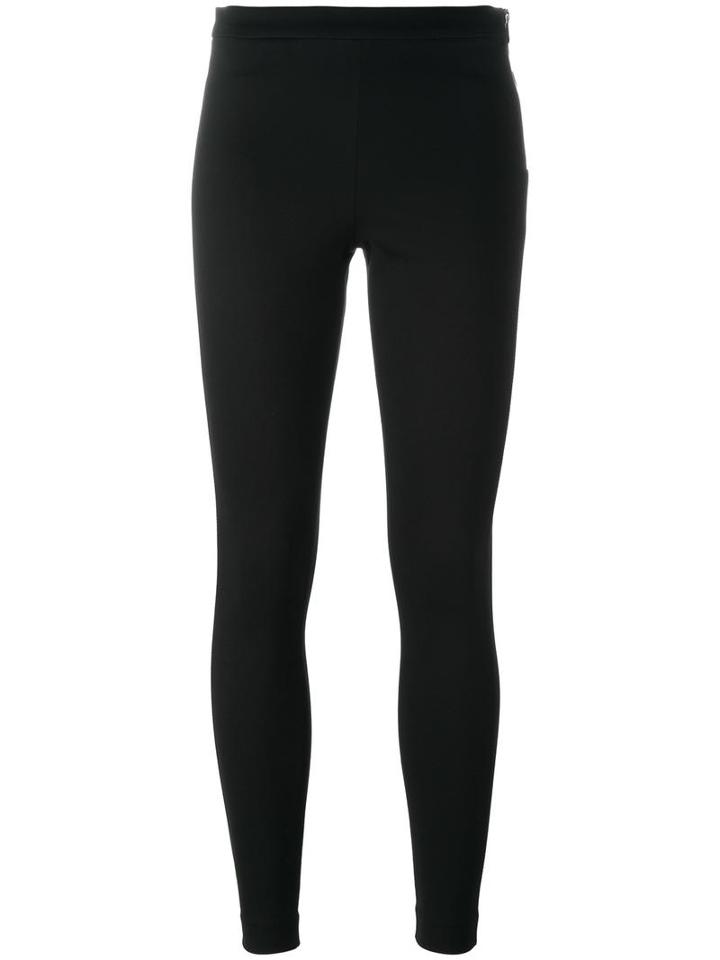 Sonia By Sonia Rykiel Zipped Lateral Leggings, Women's, Size: 36, Black, Polyamide/spandex/elastane/viscose/cotton