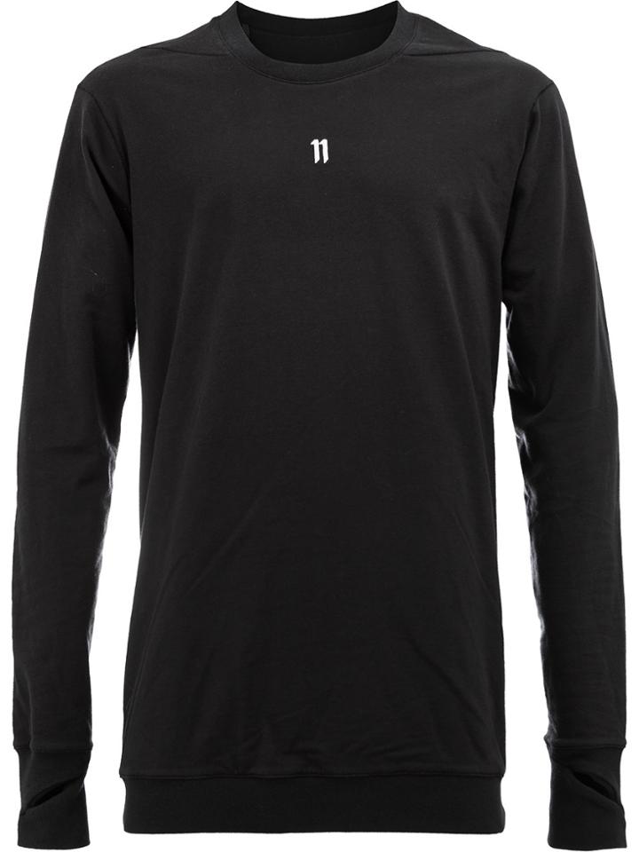 11 By Boris Bidjan Saberi Eleven Print Sweatshirt - Black