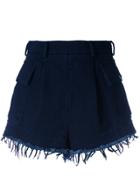 Philosophy Di Lorenzo Serafini Frayed Belted Cargp Shorts - Blue