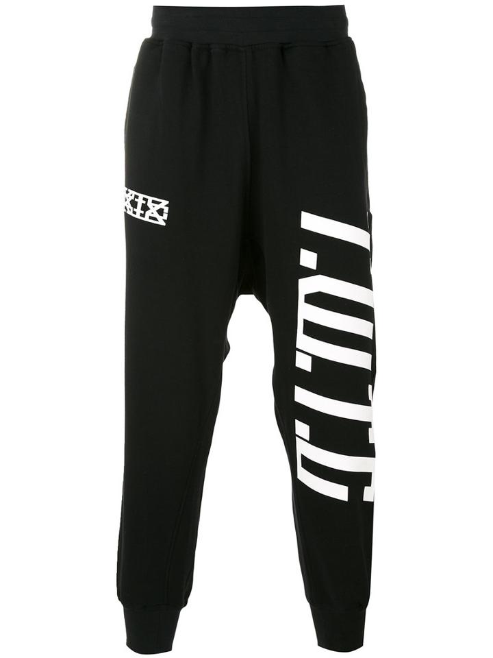 Ktz - Printed Sweatpants - Men - Cotton - Xs, Black, Cotton