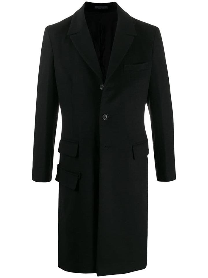Yohji Yamamoto Single-breasted Coat - Black