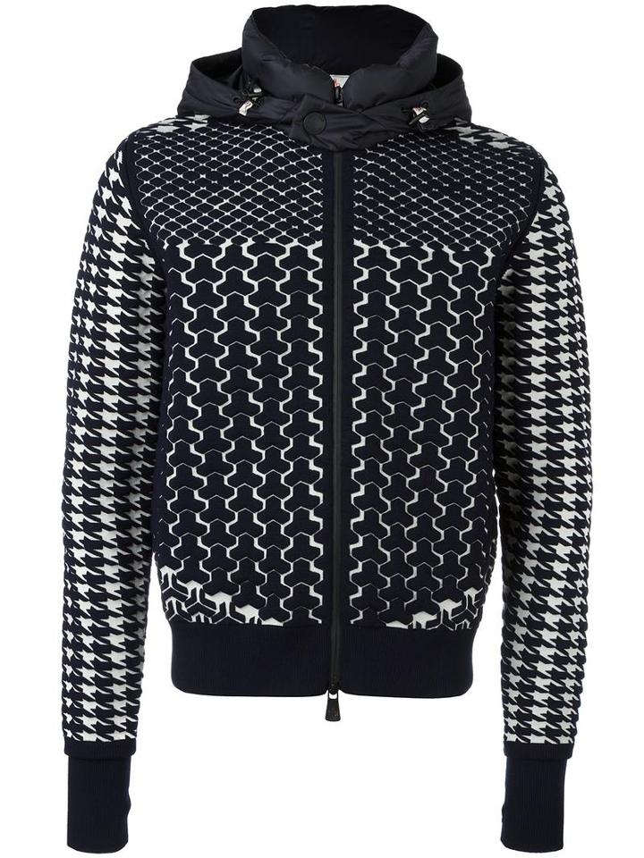 Moncler Grenoble Thermal Hoodie, Men's, Size: Medium, Blue, Feather Down/polyamide/wool