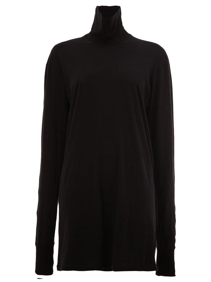 11 By Boris Bidjan Saberi Long Fit Turtleneck Jersey, Men's, Size: Xs, Black, Cotton