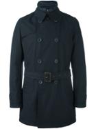 Herno Double Breasted Padded Coat - Black