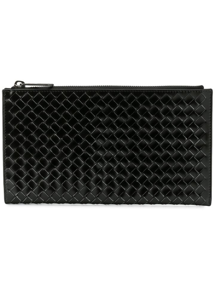 Bottega Veneta Eyewear Woven Sunglasses Case - Black