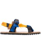Marni Frayed Slingback Sandals - Blue