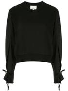 3.1 Phillip Lim Tie Sleeve Sweatshirt - Black