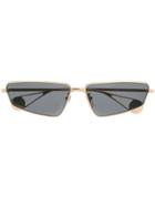 Gucci Eyewear Geometric Frame Sunglasses - Gold