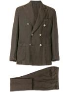 Bagnoli Sartoria Napoli Double Breasted Two Piece Suit - Brown