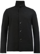 Kazuyuki Kumagai Button Front Blazer, Men's, Size: 5, Black, Cotton/linen/flax/polyurethane