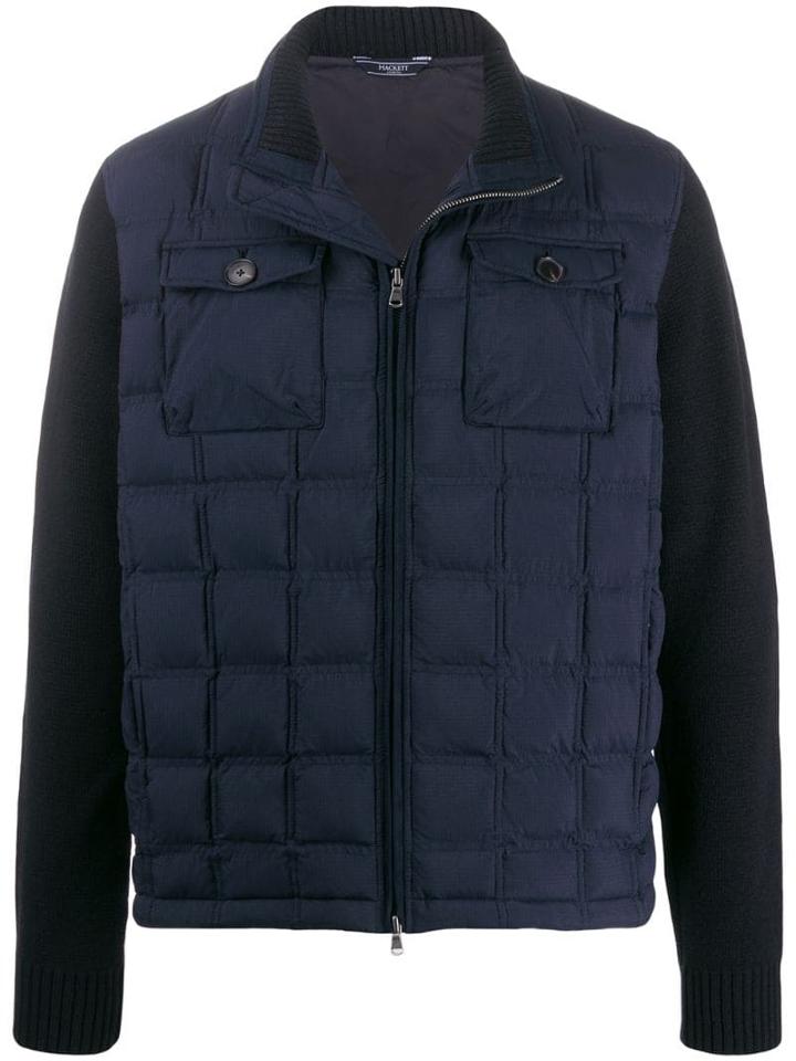 Hackett Contrast Padded Jacket - Blue