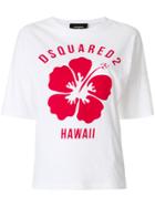 Dsquared2 Hawaii Floral Print T-shirt - White