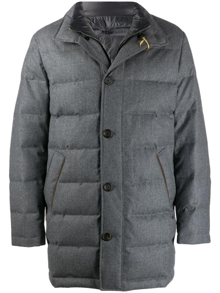 Canali Padded High Neck Coat - 201