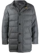 Canali Padded High Neck Coat - 201