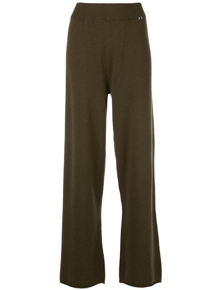 Extreme Cashmere Wide Leg Pants - Brown