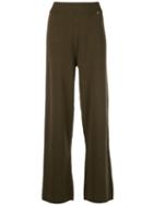 Extreme Cashmere Wide Leg Pants - Brown