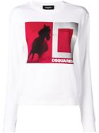 Dsquared2 Long Sleeved Sweater - White