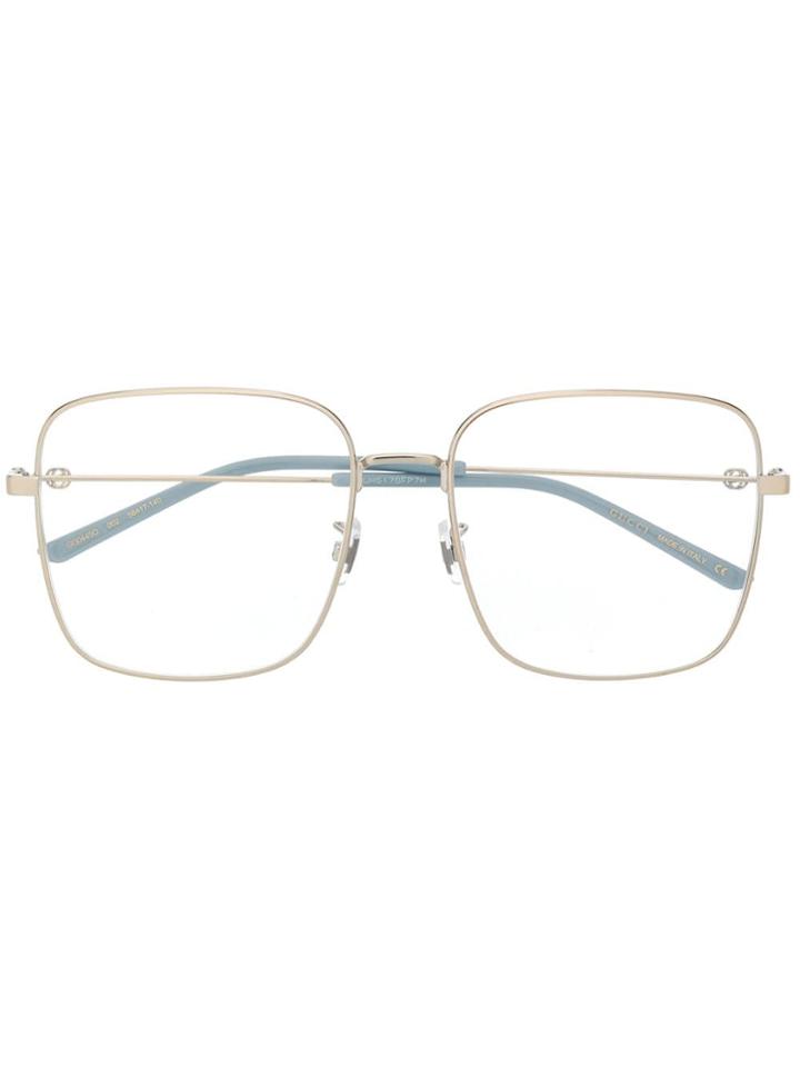 Gucci Eyewear Square Shaped Glasses - Silver